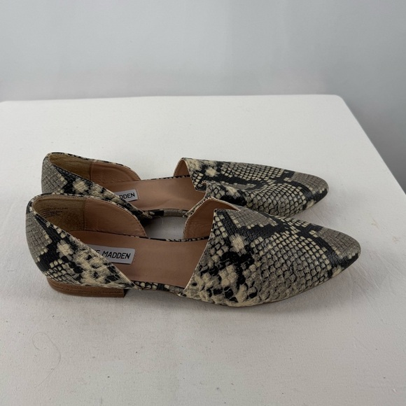 Steve Madden Snakeskin POINTED TOE Flats Size 9.5‎ - Picture 3 of 6